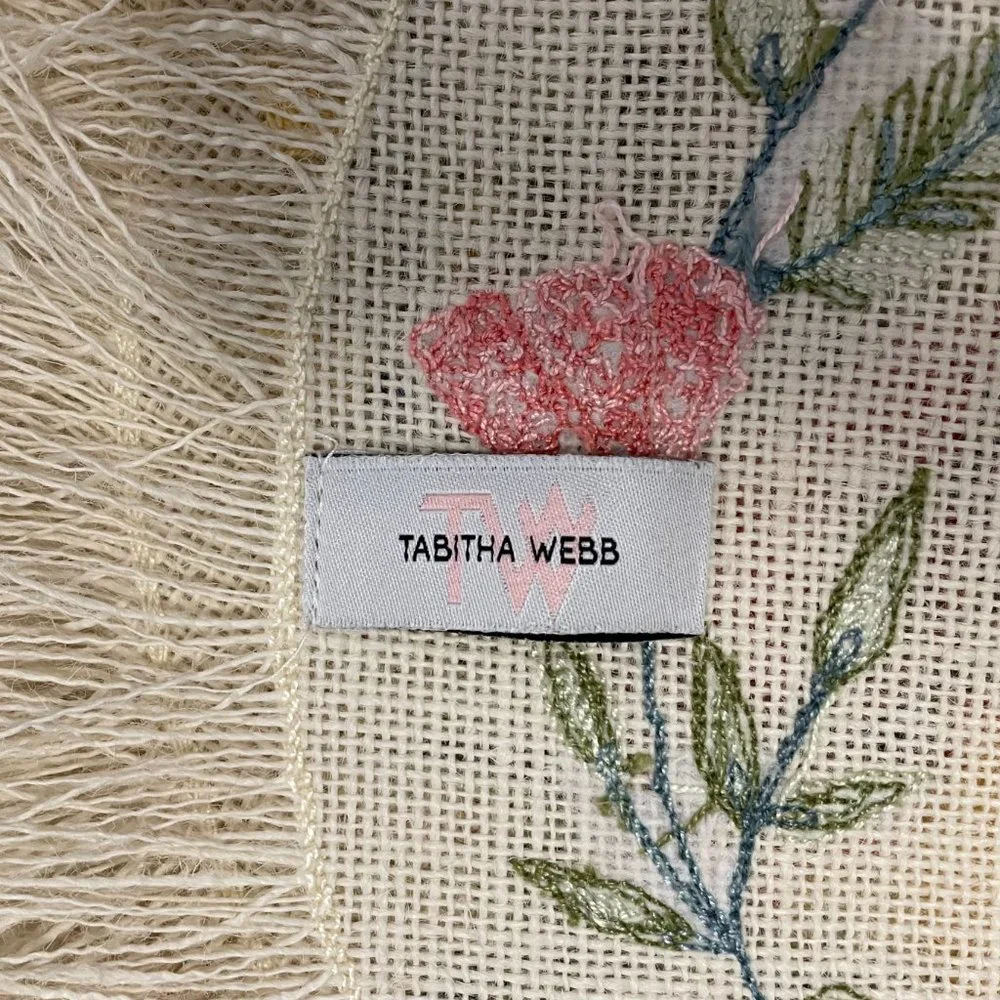 Tabitha Webb Jute embroidered placemats set of 4